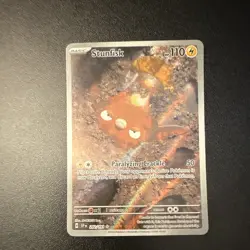 Pokemon TCG Stunfisk 202/191 Sv08: Surging Sparks IR Holo 110 HP EN - Image 1