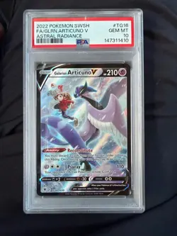 Pokemon TCG Galarian Articuno V Astral Radiance TG16/TG30 PSA 10 - Image 1