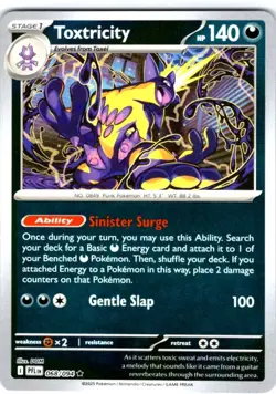 Pokemon TCG Toxtricity 68/94 Phantasmal Flames ME2 Reverse Holo NM - Image 1