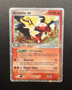 Arcanine ex 83/92 Legend Maker EX Holo, damaged - Image 1