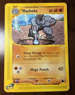 Pokemon TCG Machoke 38/144 Skyridge Regular Uncommon Stage 1 80 HP English - Image 1