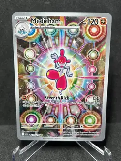 Medicham 241/217 Illustration Rare Ascended Heroes Pokemon Holo Near Mint - Image 1