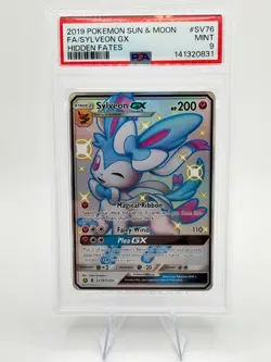 2019 Pokemon S&M Hidden Fates Sylveon GX #SV76 | PSA 9 MINT - Image 1
