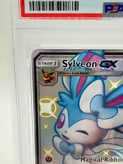 2019 Pokemon S&M Hidden Fates Sylveon GX #SV76 | PSA 9 MINT - Image 2