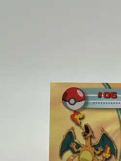 Topps Pokemon #06 Charizard Holo Foil Series 1 Black Logo - Image 5