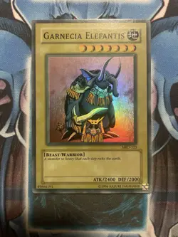 Yu-Gi-Oh! Garnecia Elefantis MRD-125 Unlimited Super Rare FADED MISPRINT VLP/NM - Image 2