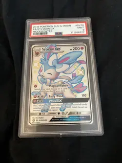 Pokemon TCG Sylveon GX SV76/SV94 Hidden Fates Shiny Vault Holo PSA 9 - Image 4