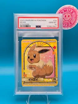 PSA 10 - 2023 Marumiya Pokemon, Eevee, Stickers - Image 1