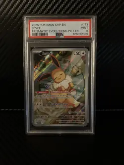 POKEMON CENTER EXCLUSIVE #173 EEVEE PRISMATIC EVOLUTIONS PC ETB PSA 9 - Image 1