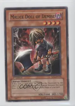Malice Doll of Demise 1st Ed. YuGiOh Soul the Duelist #SOD-EN018 2004 READ - Image 1
