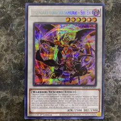 Yugioh Legendary Lord Six Samurai - Shi En MP25-EN107 Prismatic Secret Rare NM - Image 1