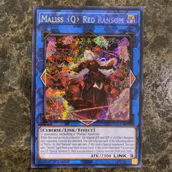 Yugioh Maliss Q Red Ransom MP25-EN125 1st Edition Prismatic Secret Rare NM - Image 1