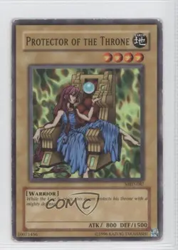 Protector of the Throne Unlimited YuGiOh Metal Raiders #MRD-087 2002 READ - Image 1