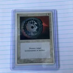 1995 Magic The Gathering 4TH EDITION DISENCHANT white card MTG - Image 1