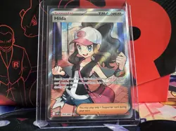 Hilda 164/086 Full Art Ultra Rare White Flare Holo Pokemon TCG Card NM Condition - Image 1
