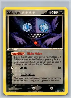 Sableye 23/107 Rare Deoxys Pokemon Near Mint - Image 1