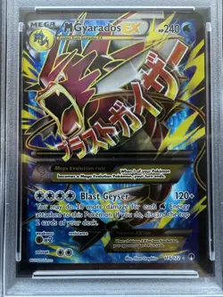 Pokemon XY Breakpoint M Gyarados EX Full Art 115/122 PSA 8 - Image 2