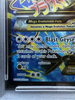 Pokemon XY Breakpoint M Gyarados EX Full Art 115/122 PSA 8 - Image 5