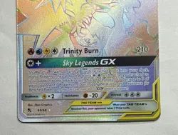 Pokemon Hidden Fates - NM Rainbow Moltres & Zapdos & Articuno GX Secret 69/68 - Image 3