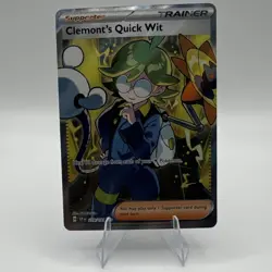 The Pokemon Company Clemont's Quick Wit 229/191 SV08 Ultra Rare Holo English - Image 1