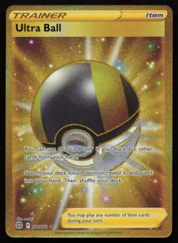 Ultra Ball 186/172 Secret Rare Brilliant Stars Pokemon English NM - Image 1