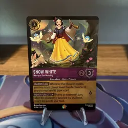 Disney Lorcana - Snow White Merry as the Morning 37/204 - Legendary Cold Foil - Image 1