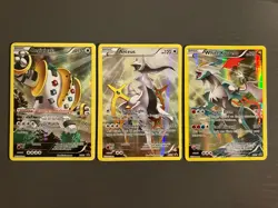 Pokemon White Kyurem, Regigigas, Arceus XY81, 82, 83 Promo Card Artwork Set NM - Image 2