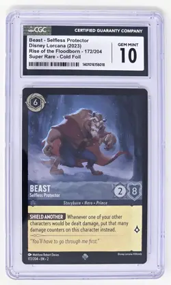 Beast "Selfess Protector" (172/204) Foil CGC 10 (2023) Disney Lorcana, Floodborn - Image 1