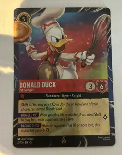Disney Lorcana Donald Duck-Pie Slinger 2/204 Foil Rare ENG Shift - Image 1