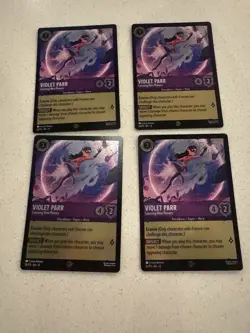 Disney Lorcana Violet Parr Learning New Powers Promo Foil 55/P3 Wild Unknown 4x - Image 1