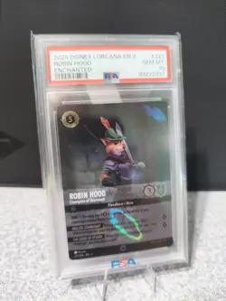 Disney Lorcana ENCHANTED Robin Hood Champion of Sherwood GEM MINT PSA 10 - Image 1