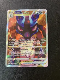 Pokemon TCG Lucario Vstar Sword & Shield Swsh291 Holo Promo NM - Image 1