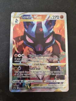 Pokemon TCG Lucario VSTAR SWSH291 Crown Zenith ETB Promo Card NM - Image 1