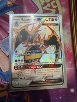 Naganadel GX SV63/SV94 LP Hidden Fates Card Pokemon - Image 1