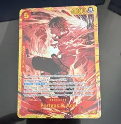 One Piece Card Game Portgas.D.Ace OP16-118 Secret Rare Foil Eng 6000 Power - Image 1