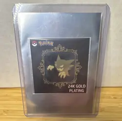 Pokemon TCG Haunter - 24K Gold Plating Metal Card Foil Gold Rare - Image 1