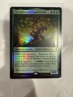 FOIL THE UNBEATABLE SQUIRREL GIRL Marvel Super Heroes MSH Magic MTG CARD - Image 1