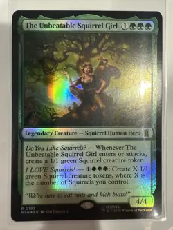 FOIL THE UNBEATABLE SQUIRREL GIRL Marvel Super Heroes MSH Magic MTG CARD - Image 2