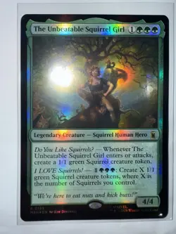 FOIL THE UNBEATABLE SQUIRREL GIRL Marvel Super Heroes MSH Magic MTG CARD - Image 3