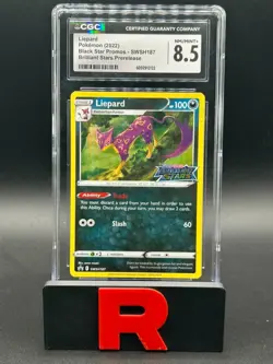Pokemon TCG Liepard Holo Promo SWSH: Sword & Shield Promo Cards SWSH187 CGC 8.5 - Image 1
