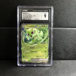 Sprigatito ex 087 Sv: Scarlet & Violet Promo Cards Holo CGC 9 - Image 2
