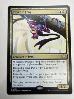 Psychic Frog Magic the Gathering Creature Card Modern Horizons 3, Rare NM - Image 1