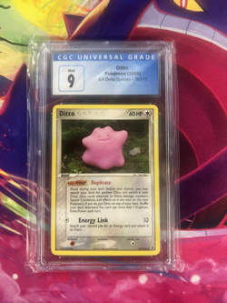 Ditto 35/113 Delta Species CGC Graded 9 Pokemon Trading Card Game - Image 1