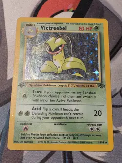 Victreebel 1ST EDITION Holo jungle Pokemon card 14/64 RARE - Image 1