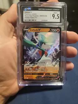 Gallade V SWSH258 SWSH: Sword & Shield Promo Cards Holo CGC Graded 9.5 - Image 1