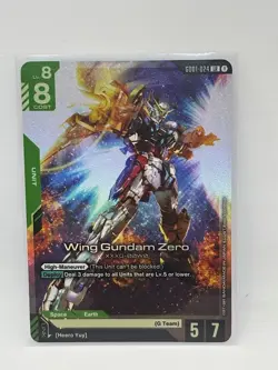 Gundam Card Game GD01-024 LR Wing Gundam Zero - Image 1