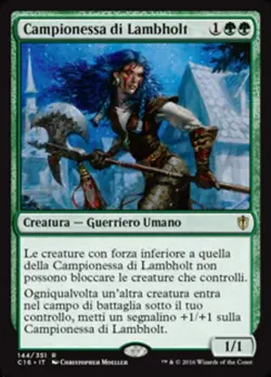 MTG CHAMPION OF LAMBHOLT EXC - CAMPIONESSA DI LAMBHOLT - CMDA 2016 - MAGIC - Image 1