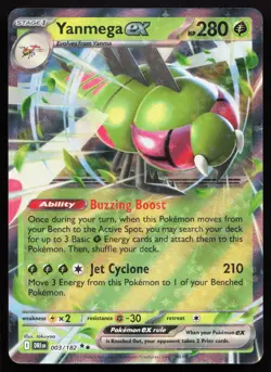 Yanmega ex 003/182 Double Rare Destined Rivals Pokemon Holo Near Mint - Image 1