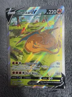 Charizard V SWSH260 Alternate Art Full Art Holo Promo Pokemon Card - Image 1