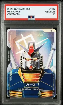 PSA 10 Resource Gundam GD01-002 2025 Gundam Card Game Japanese - Image 1